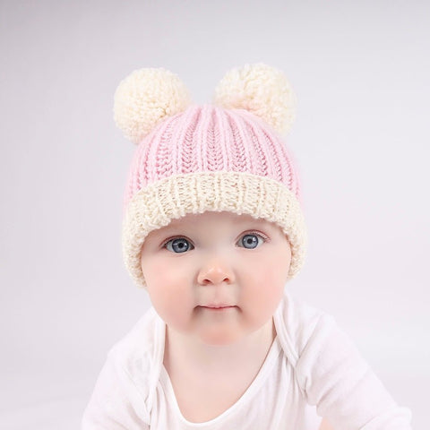 Pompom Hat Baby Knitting Kit - Wool Couture