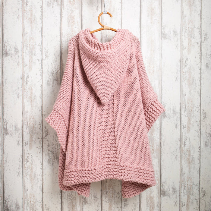 Poncho Blanket Knitting PDF Pattern - Wool Couture