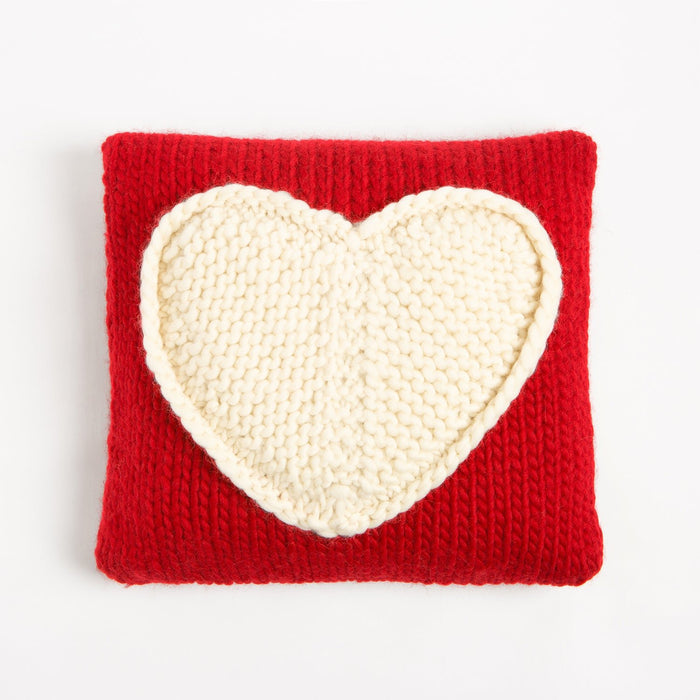 Queen of Hearts Cushion Knitting Kit - Wool Couture