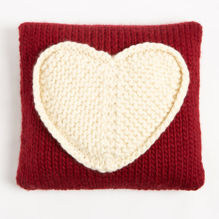 Queen of Hearts Cushion Knitting Kit - Wool Couture