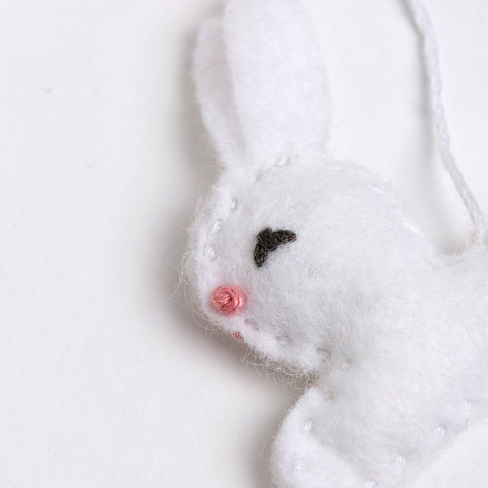 Rabbit and Leaf Hanging Felt Craft Kit - Wool Couture