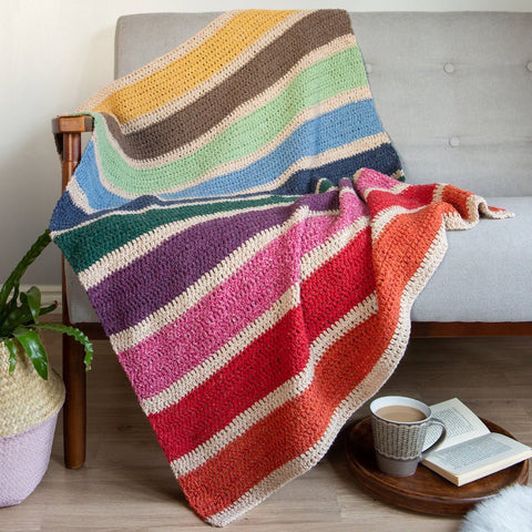 Snuggle Up With A Good Read & Our Rainbow Crochet Blanket Kit