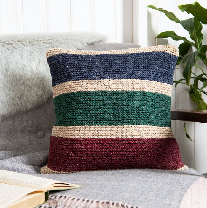 Rainbow Cushion Knitting Kit - Wool Couture