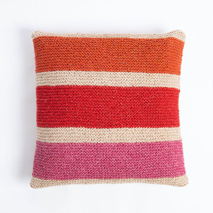 Rainbow Cushion Knitting Kit - Wool Couture