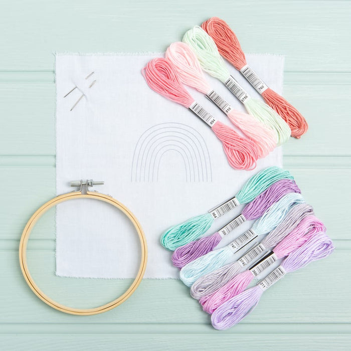 Rainbow Embroidery Kit - Wool Couture