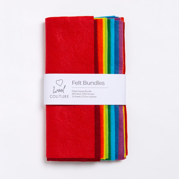 Rainbow Felt Bundle - Wool Couture