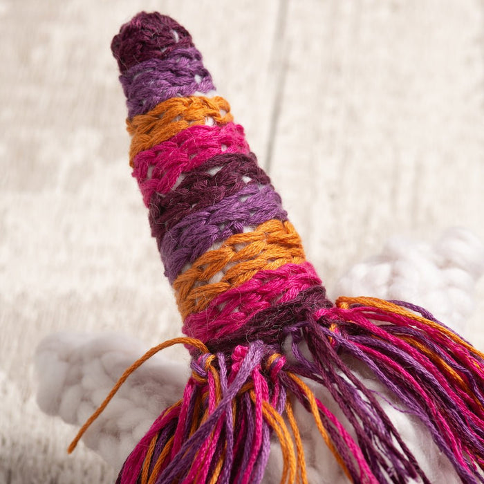 Rainbow Unicorn Baubles Knitting Kit - Wool Couture