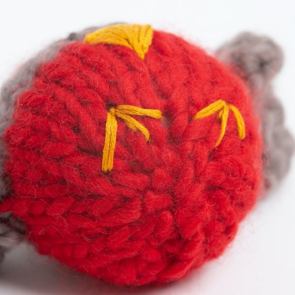 Reindeer and Robin Baubles Knitting Kit - Wool Couture