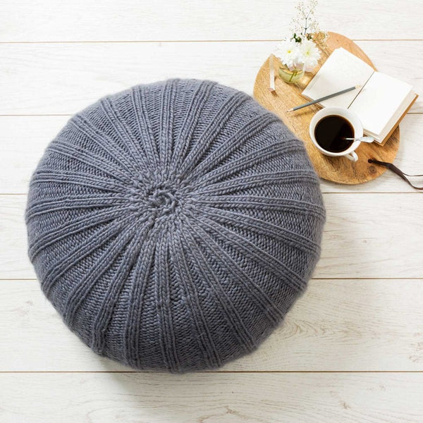 Rib Floor Cushion Knitting Kit - Wool Couture
