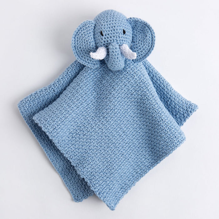 Roy The Elephant Baby Comforter Crochet Kit - Wool Couture