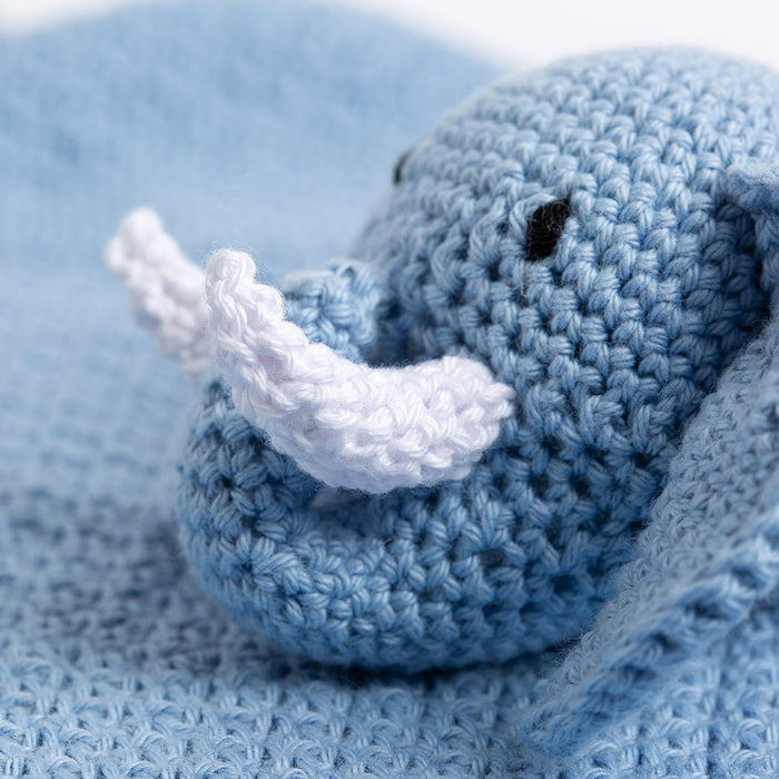 Roy The Elephant Baby Comforter Crochet Kit - Wool Couture