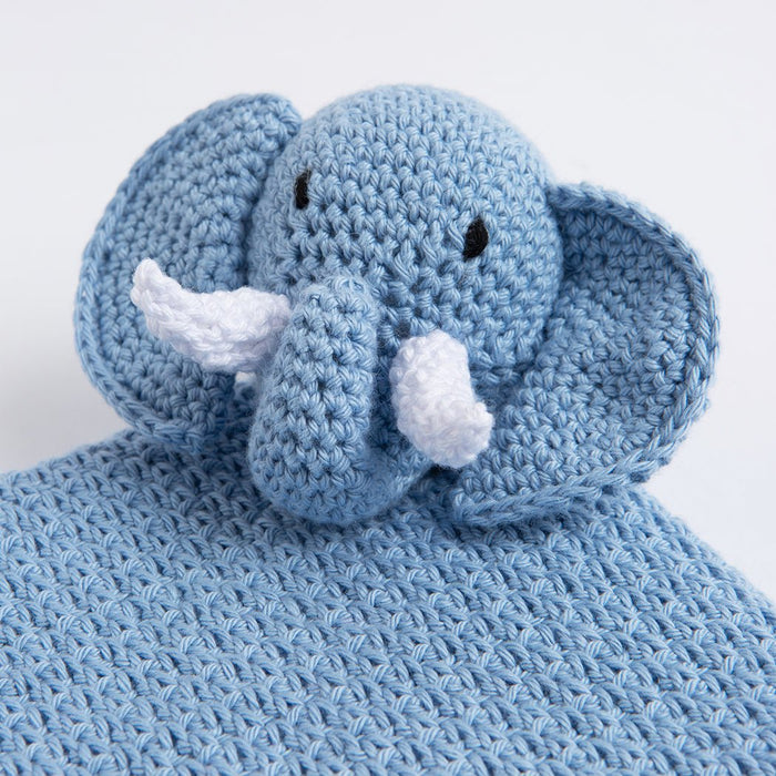 Roy The Elephant Baby Comforter Crochet Kit - Wool Couture