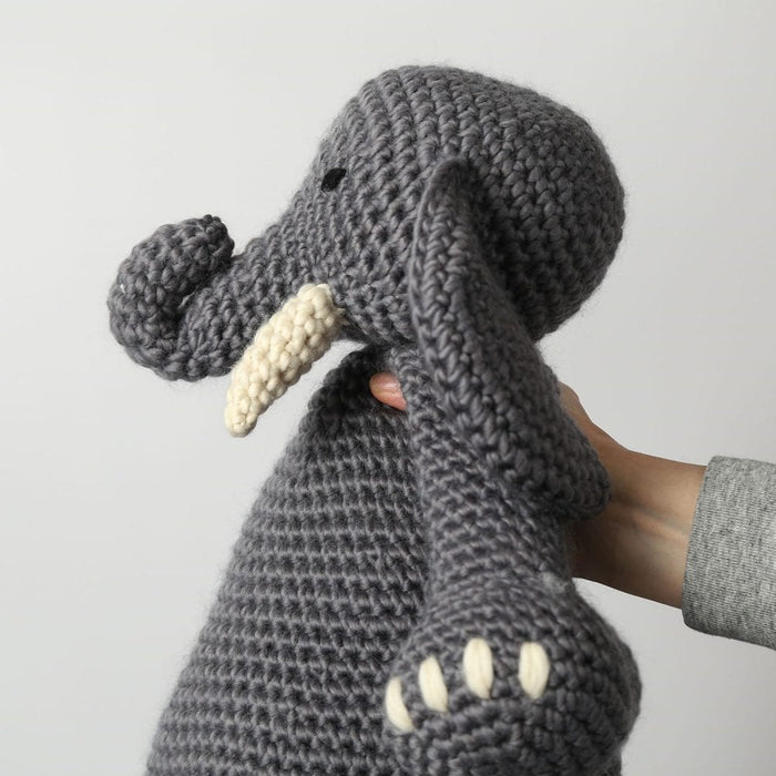 Elephant Intermediate Crochet Kit – Leopold