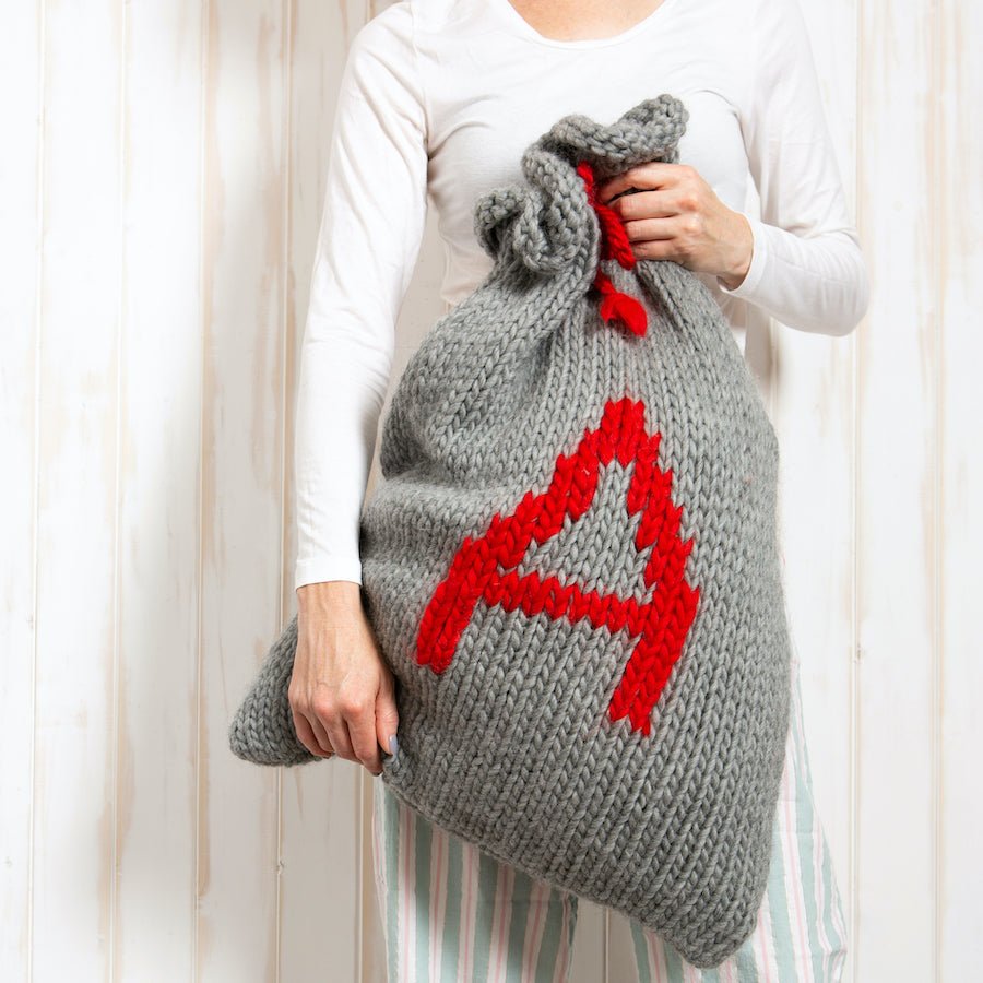 Santa Sack Knitting Kit Wool Couture
