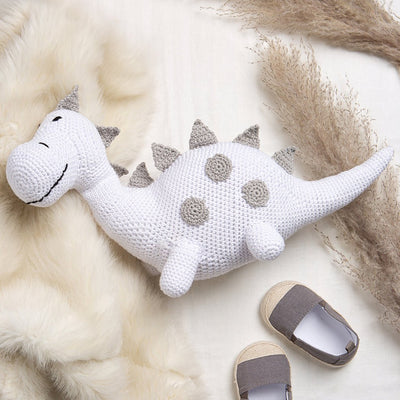 Savvi The Dinosaur Amigurumi Crochet Kit - Monochrome - Wool Couture