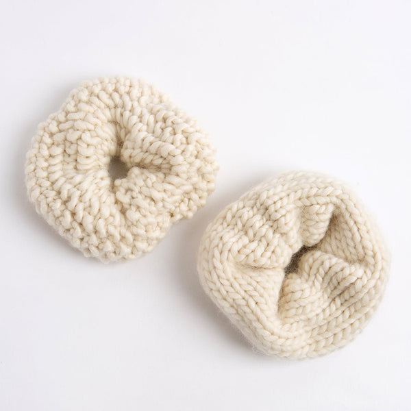 Scrunchie Duo Knitting Kit - Wool Couture