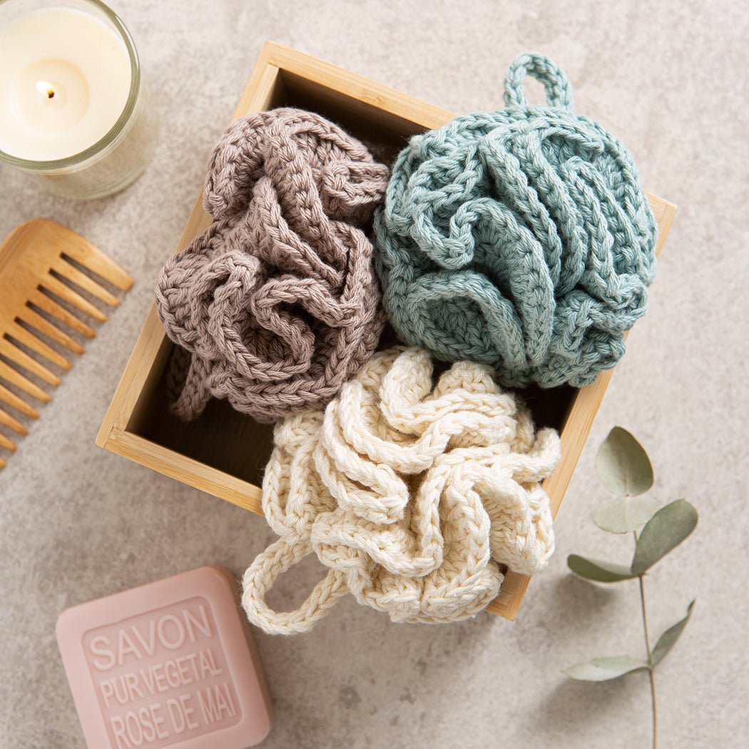 Shower Pouf Crochet Kit Wool Couture