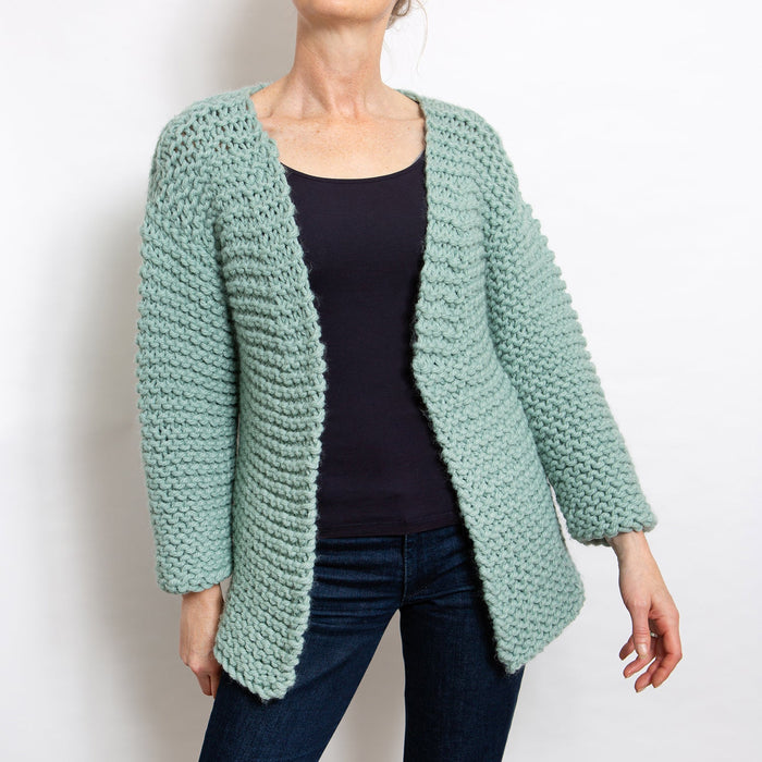 Simple Cardigan Knitting Kit - Wool Couture