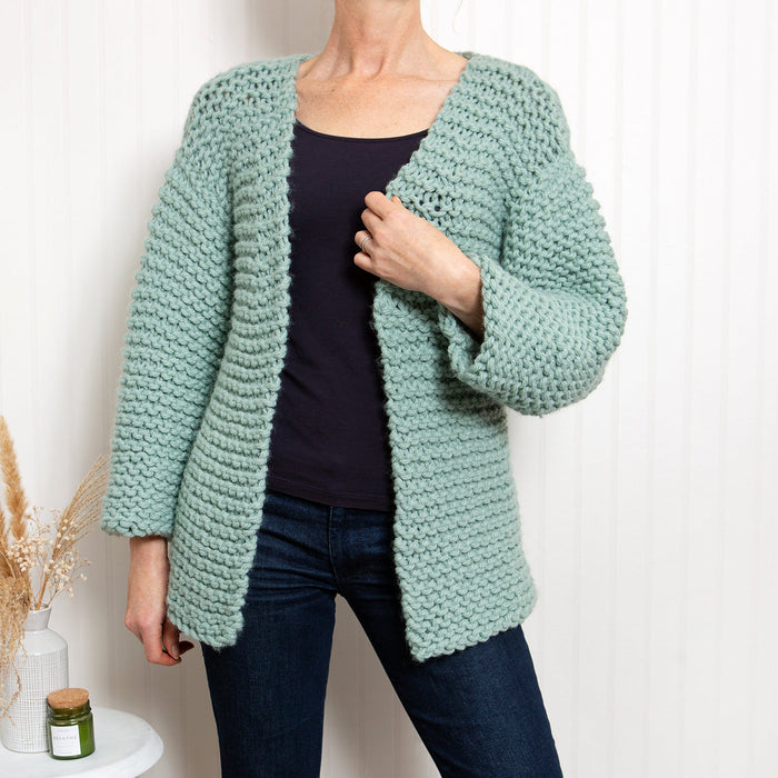 Simple Cardigan Knitting Kit Wool Couture - Main Image