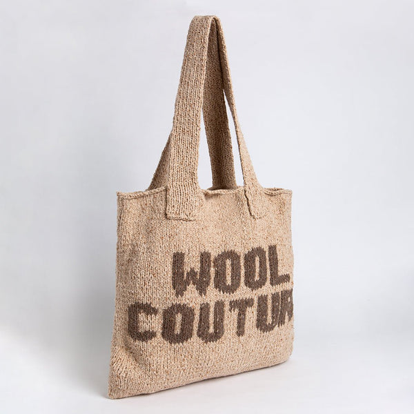 Slogan Tote Bag Knitting Kit - Wool Couture