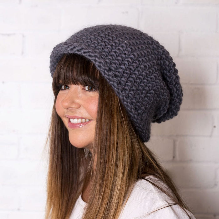 Slouchy Beanie Knitting Kit - Wool Couture