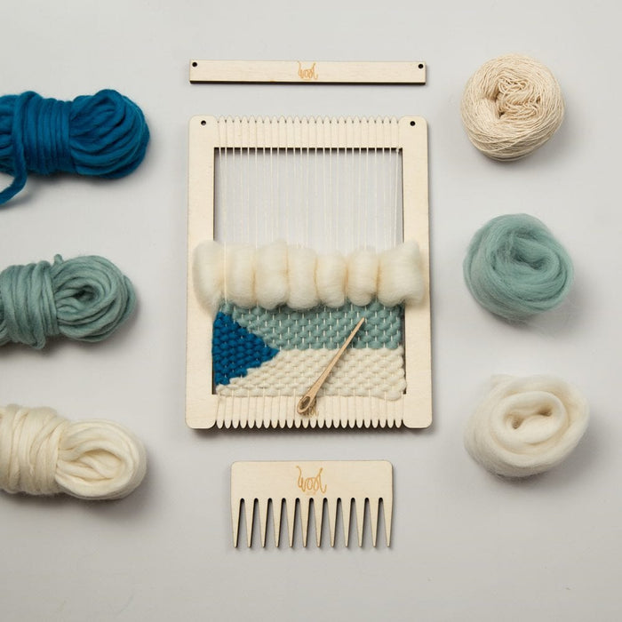 Small Rectangular Weaving Loom Kit - Wool Couture