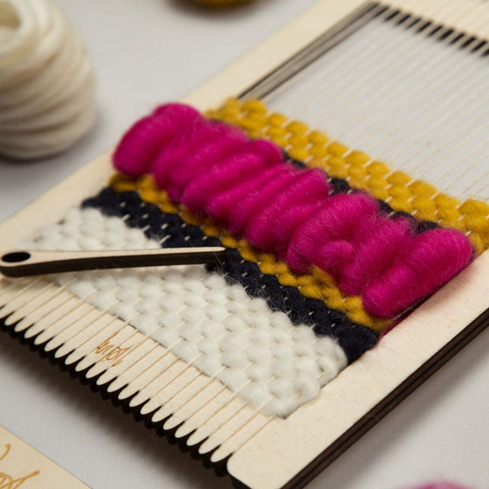 Small Rectangular Weaving Loom Kit - Wool Couture