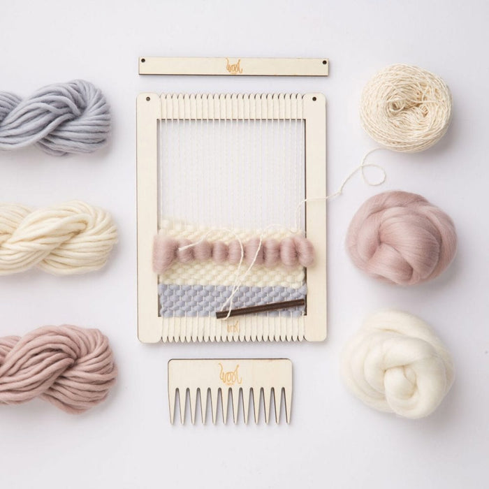 Small Rectangular Weaving Loom Kit - Wool Couture