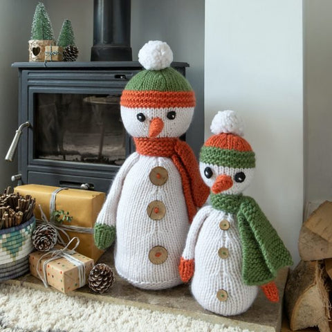 Snowmen Knitting Kit - Wool Couture