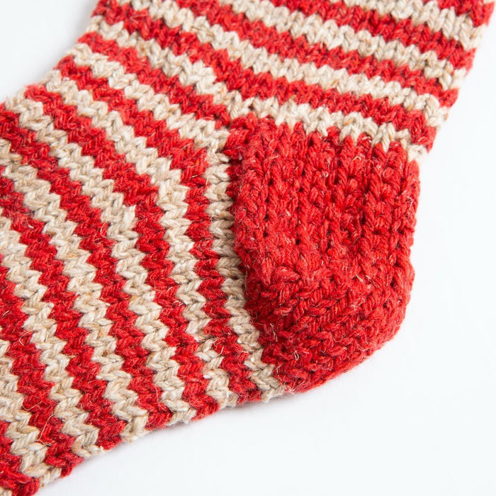 Striped Fair Isle Socks Knitting Kit - Wool Couture