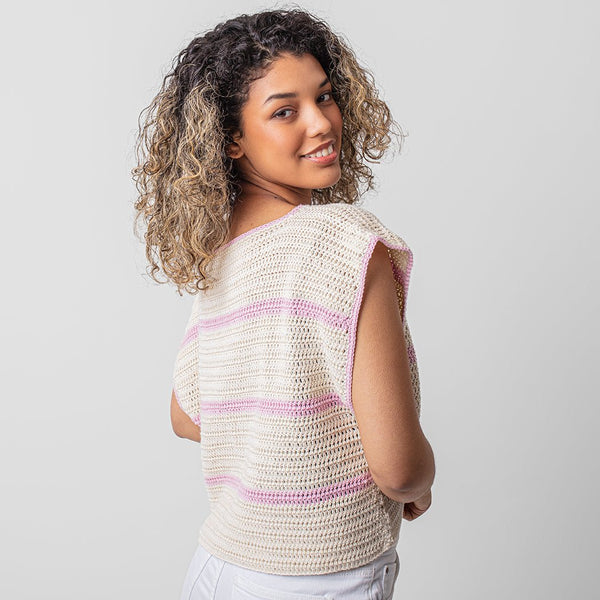 Striped Summer Top Crochet Kit - Wool Couture