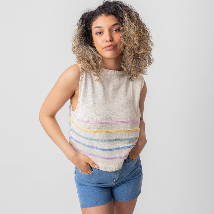 Striped Tank Top Knitting Kit - Wool Couture