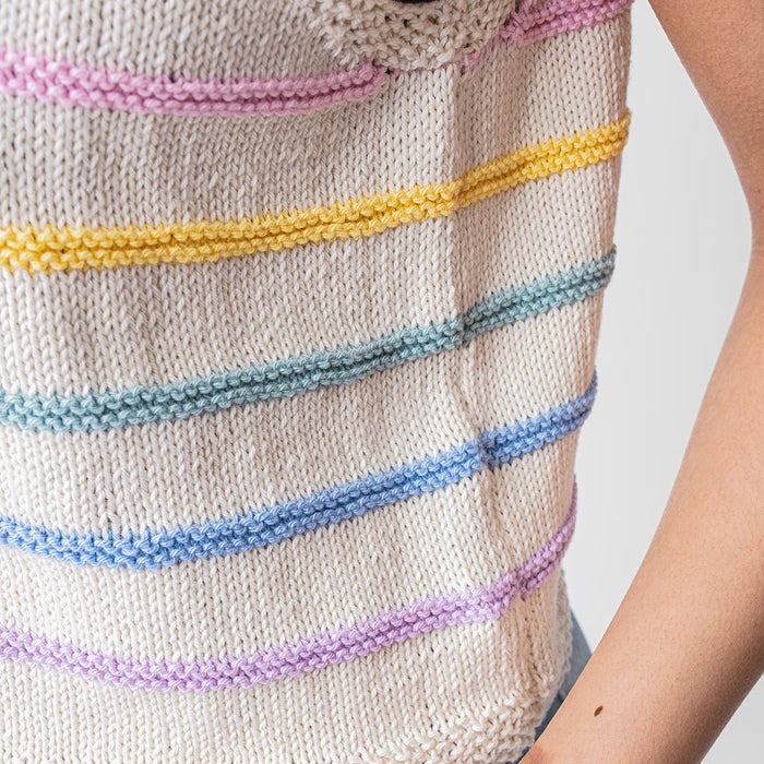 Striped Tank Top Knitting Kit - Wool Couture