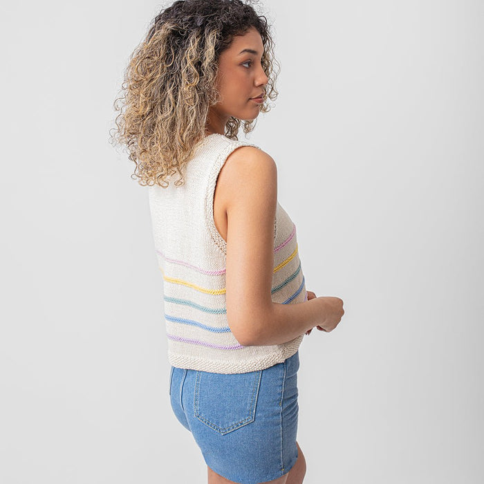 Striped Tank Top Knitting Kit - Wool Couture