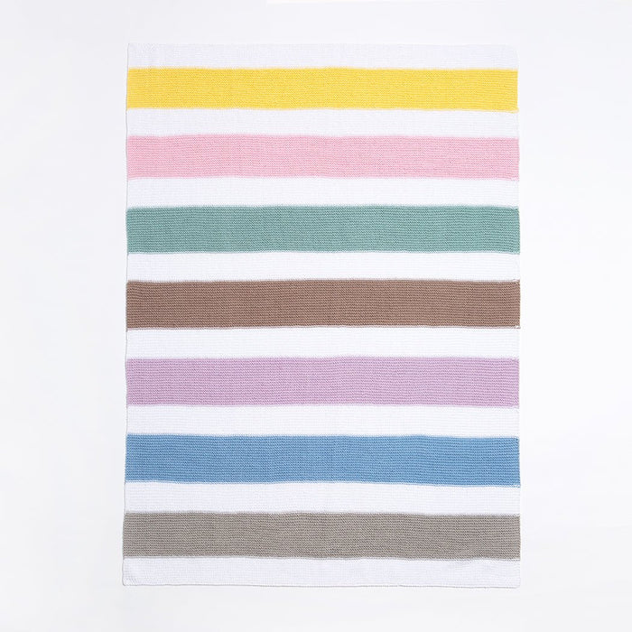 Summer Rainbow Blanket Knitting Kit - Wool Couture