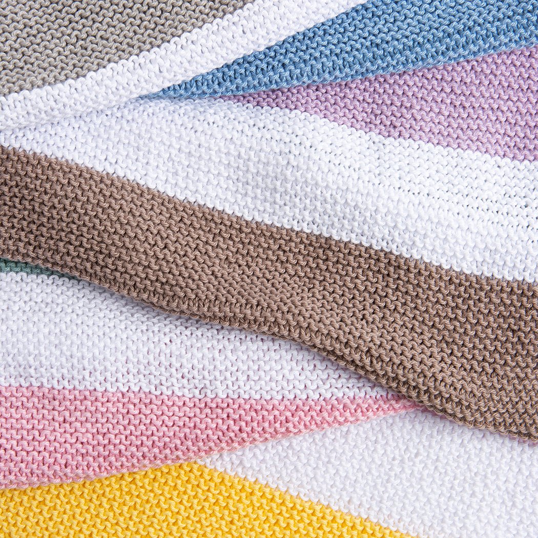 Summer Rainbow Blanket Knitting Kit | Wool Couture