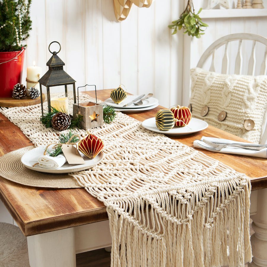 Table Runner Macrame Kit | Wool Couture