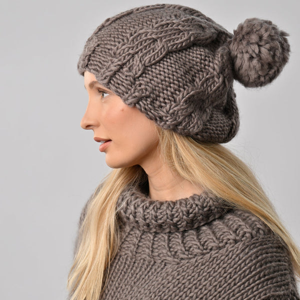 Ted Cable Hat Knitting Kit - Wool Couture