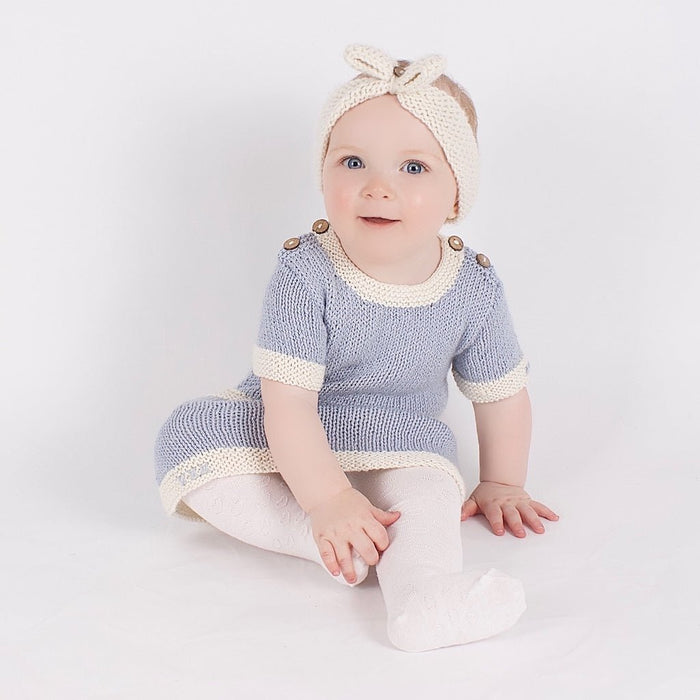 Tunic Dress and Headband Baby Knitting Kit - Wool Couture