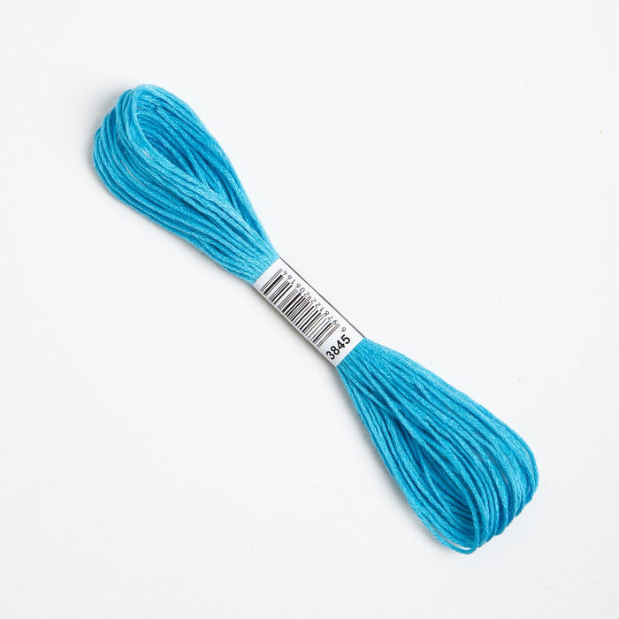 Turquoise Blue Embroidery Thread Floss 3845 - Wool Couture