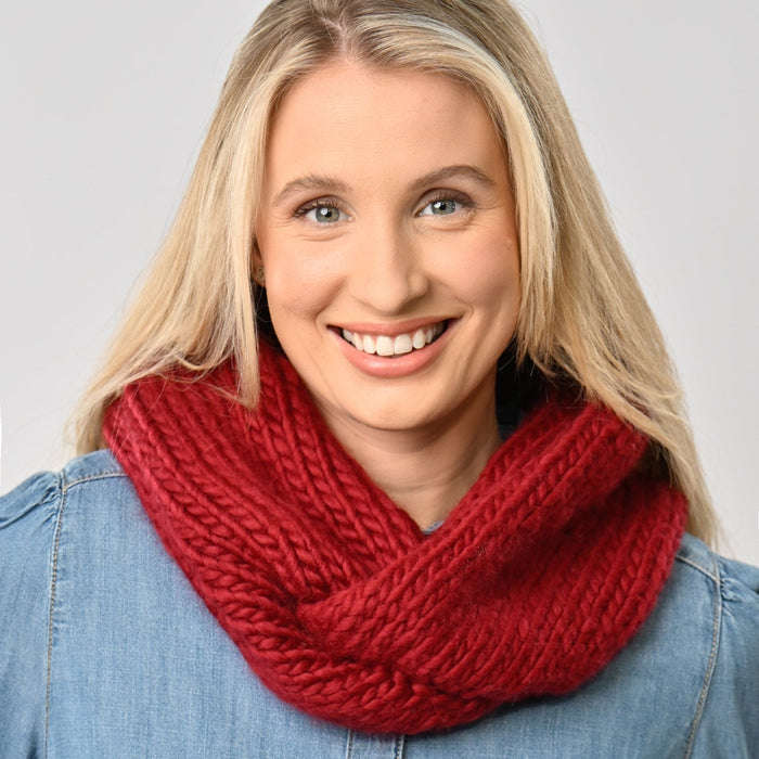 Twisted Snood Knitting Kit - Wool Couture