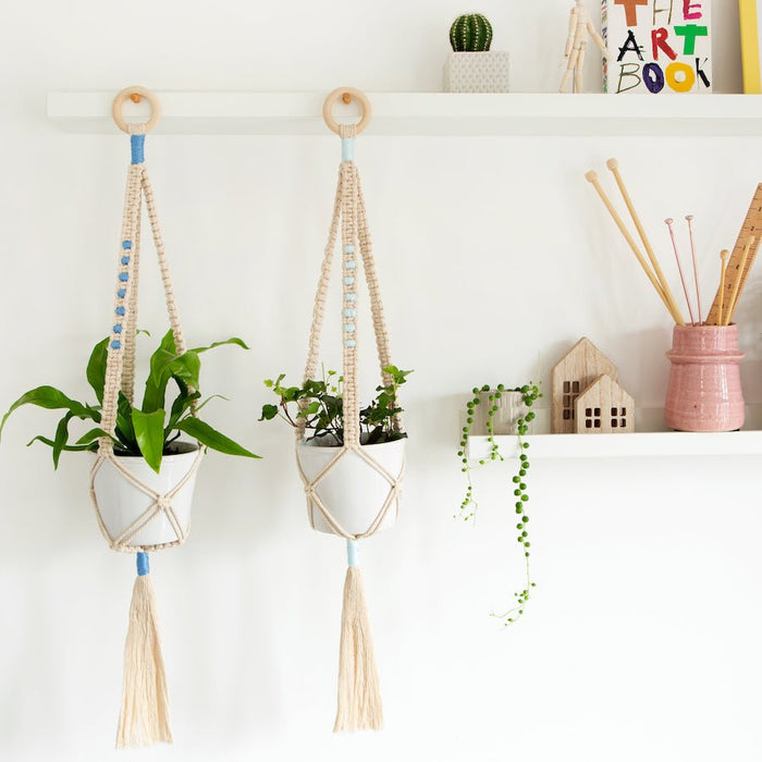plant hanger yarn Two Sisters Plant Hanger Macrame Kit