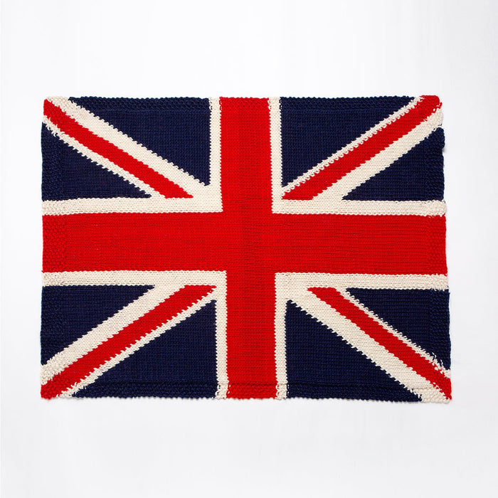 Union Jack Blanket Traditional - Knitting Kit - Wool Couture