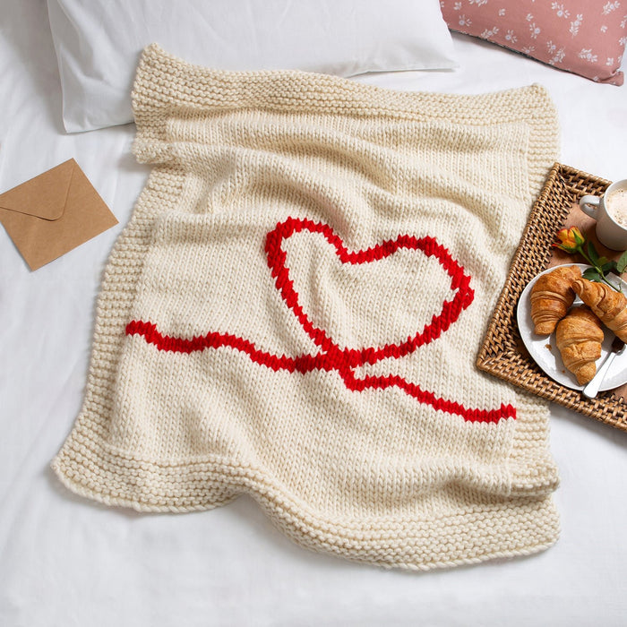 Valentines Blanket - Knitting Kit - Wool Couture
