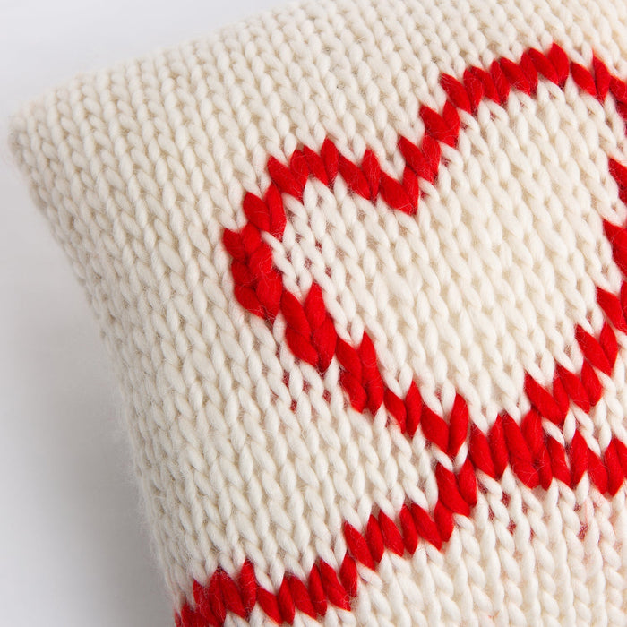 Valentines Cushion Cover - Knitting Kit - Wool Couture