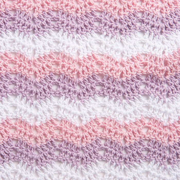 Wavy Cotton Crochet Baby Blanket Kit - Wool Couture