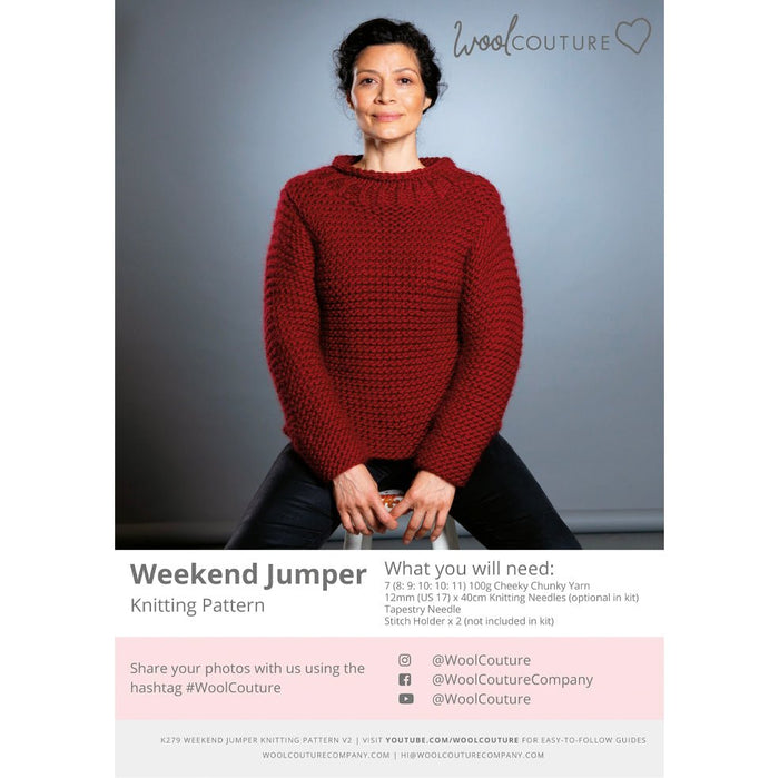 Weekend Jumper Knitting PDF Pattern - Wool Couture