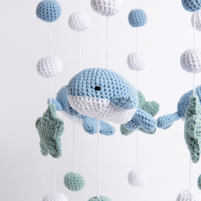 Whale & Starfish Baby Mobile Crochet Kit - Wool Couture
