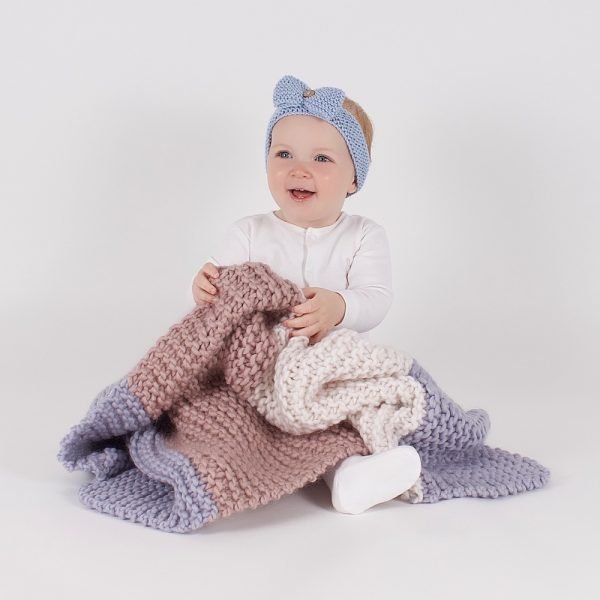 Zoe Baby Blanket Knitting Kit - Wool Couture